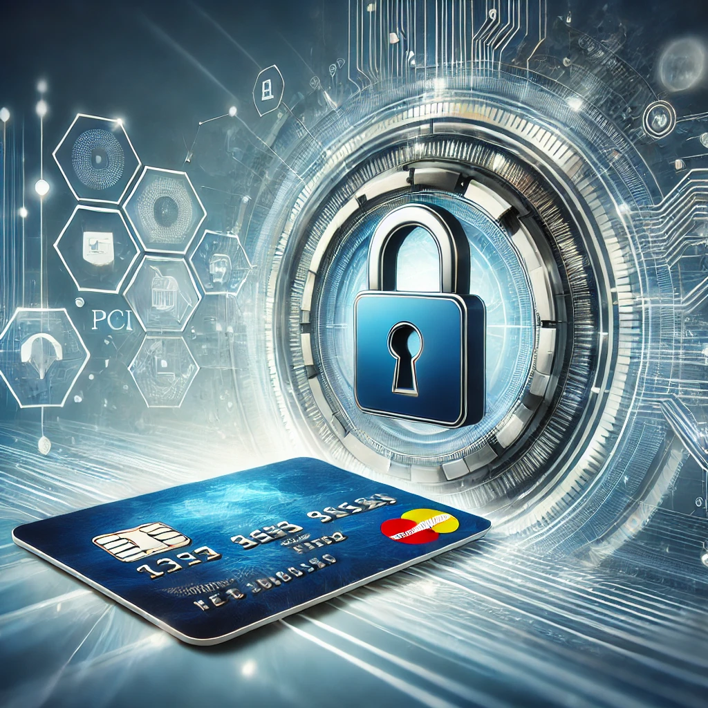 DALL·E 2024-12-22 11.35.11 - A professional illustration of a secure digital payment environment. The image features a padlock symbol integrated with a payment card, surrounded by.png