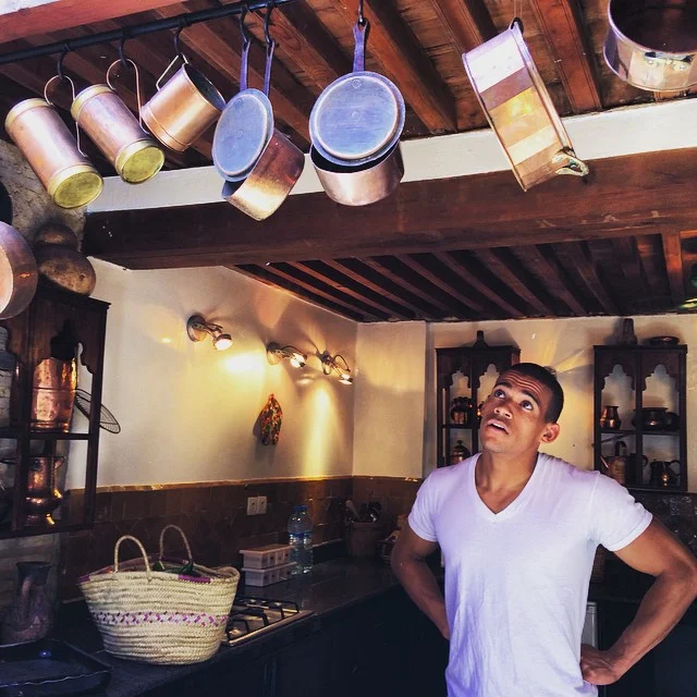 Will, slightly daunted by cooking