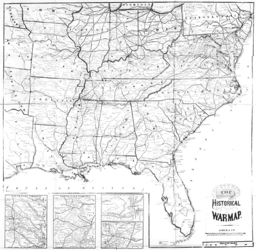  The historical war map, courtesy of the University of Georgia