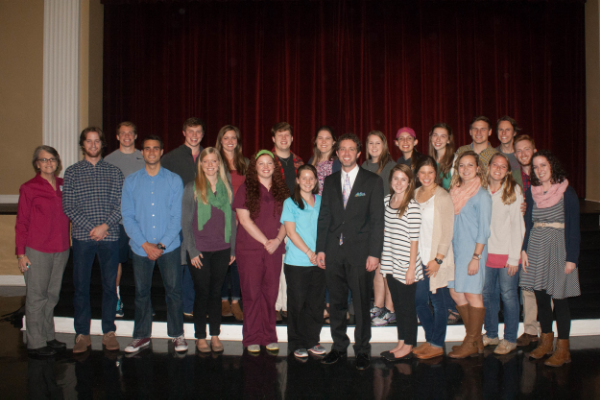Members of the 2015-2016 Mortar Board of Mississippi College