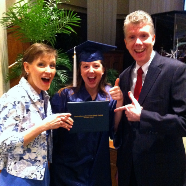 Graduation...finally! My parents and I were pretty pumped that I was on my way to being a Choctaw!