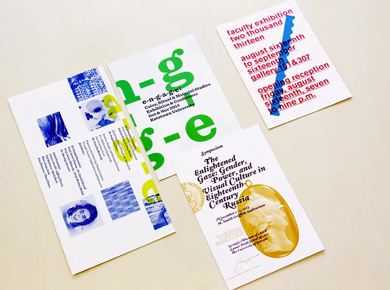 Promotional Design for Art Exhibitions, 2013/2014