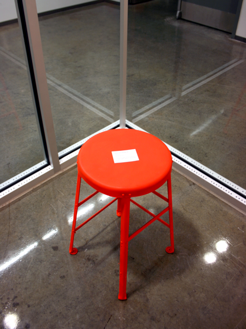 Invisible Boundary & Security Chair, 2009