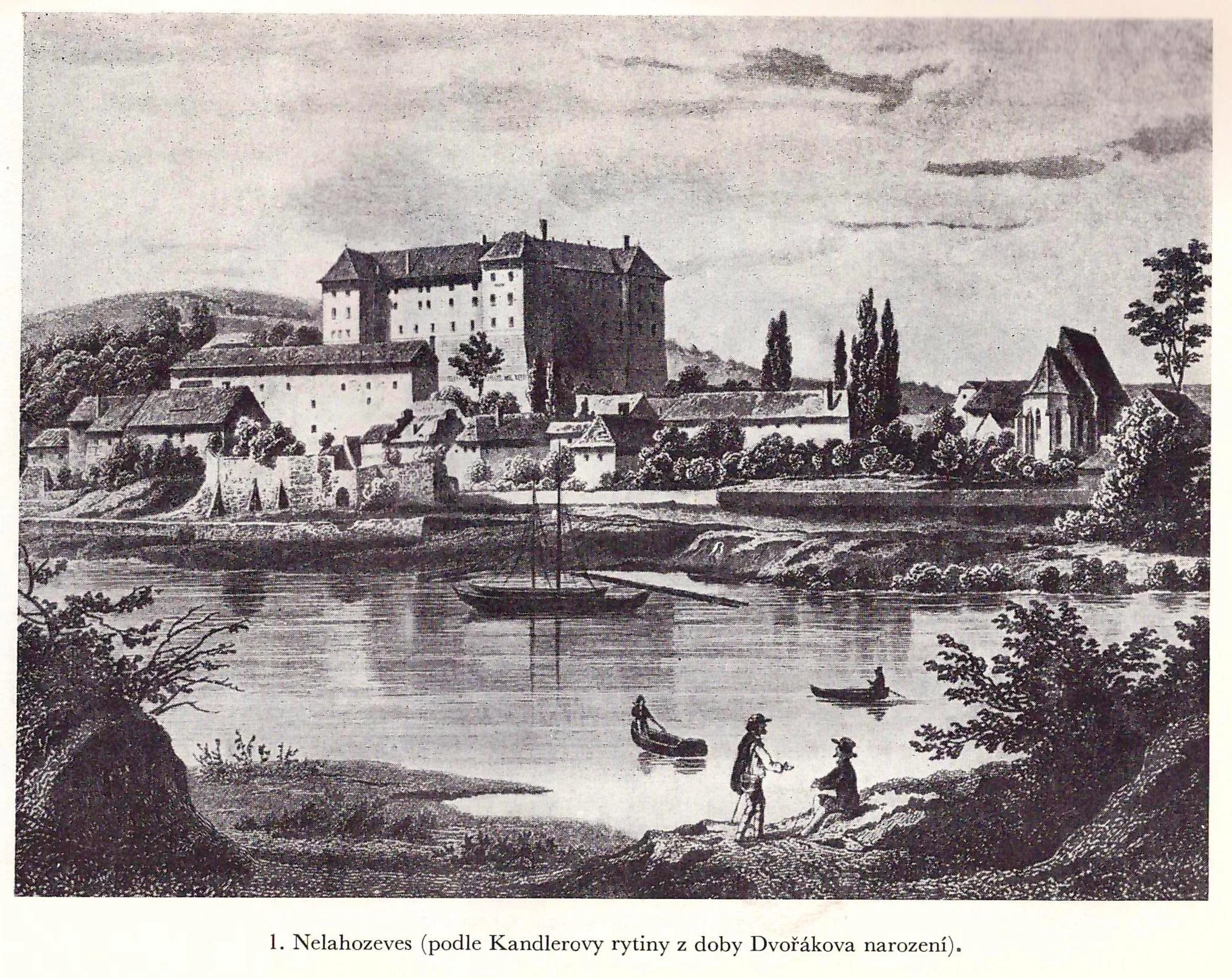 01 Nelahozeves ca. 1841 Kandlerova rytina Sourek 1 colors adjusted.jpg