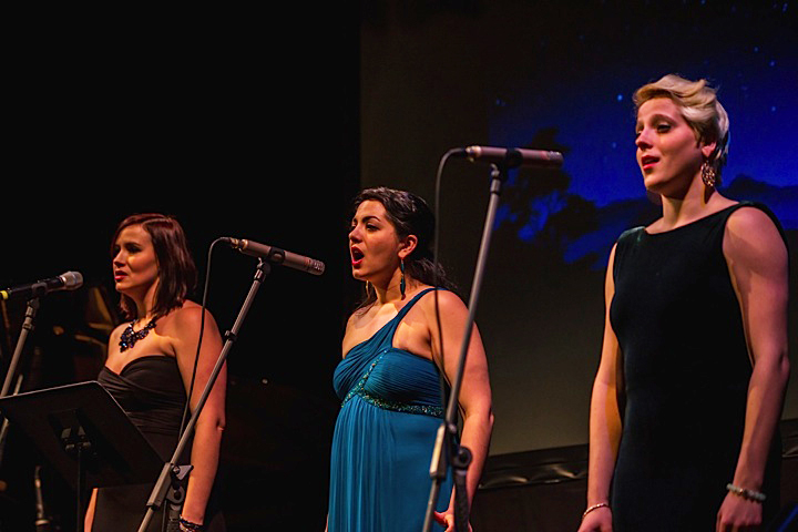 Pavlina Horáková with vocalists Nadia Sepsenwol and Julia Partyka