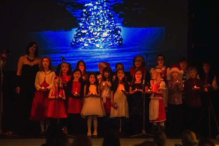 Pavlina Horáková with the Children’s Choir from the Czech & Slovak Cultural Center in Astoria