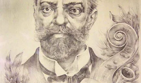 Antonín Dvořák Lithograph by Oldřich Kulhánek, DAHA Archive
