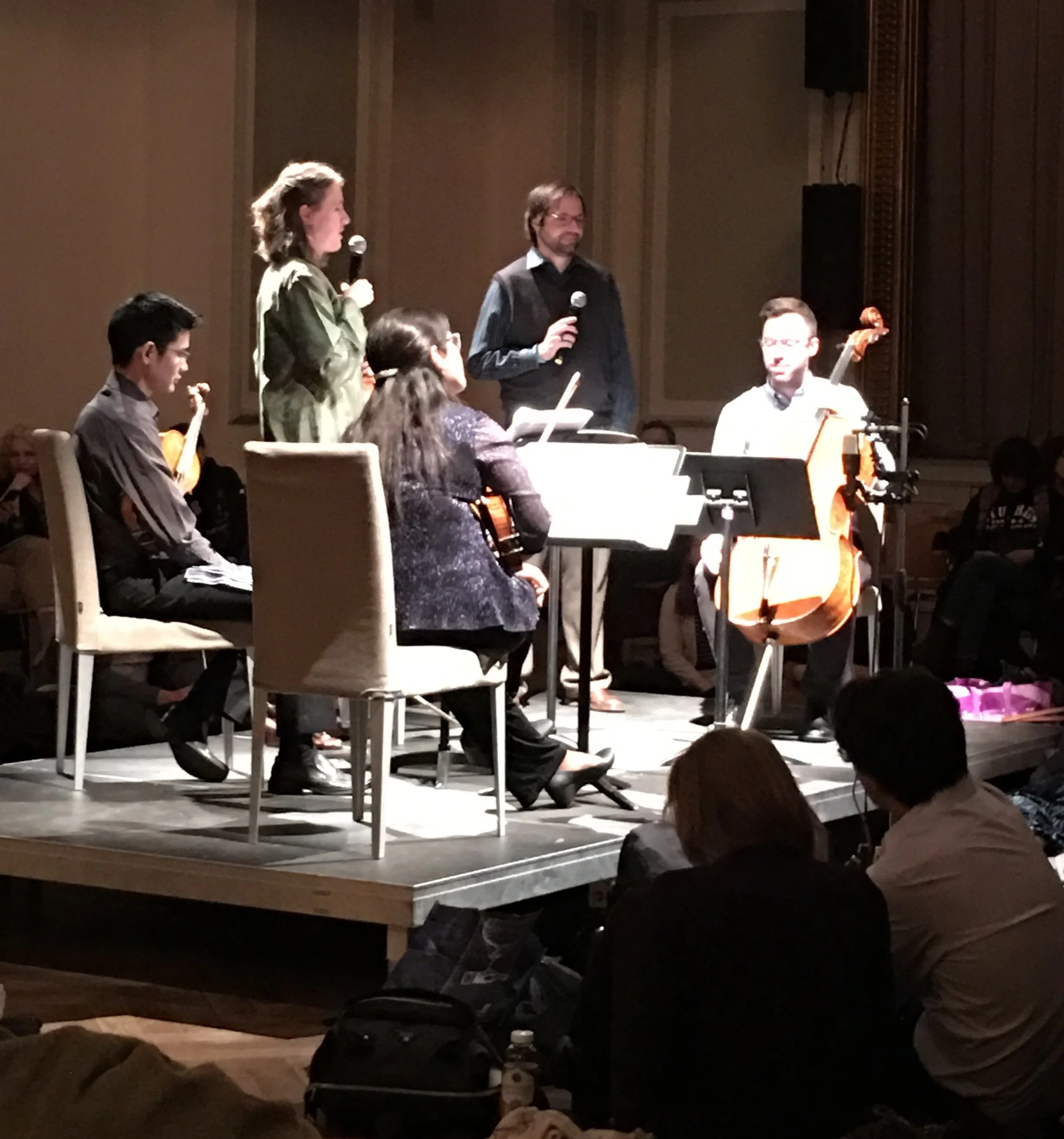 Composer Carl Bettendorf and the Momenta Quartet