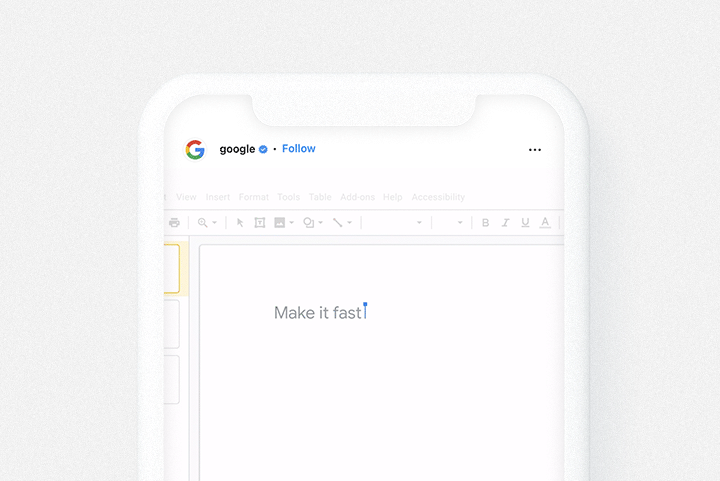 Scene of cursors working fast and high-fiving from Google's "Make it with G Suite" campaign by droga5, built almost exclusively in G Suite