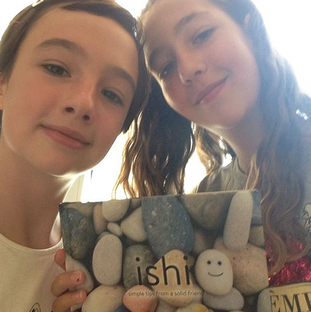 Eve and Rebecca from the UK, in Cyprus with the ISHI book!