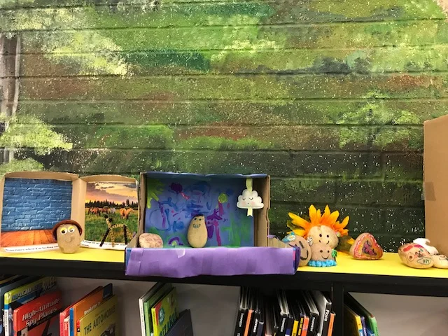 AND the Ishi rocks from the 3rd grade class from Alvin Elementary!
