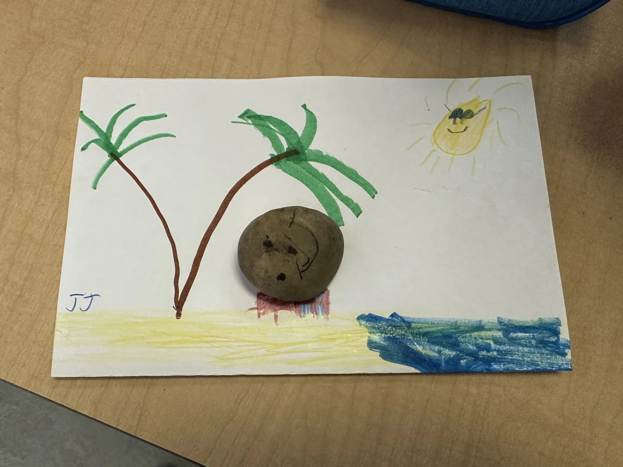  A beach loving Ishi friend from Mattie McCullough Elementary School in Alberta, Canada! 