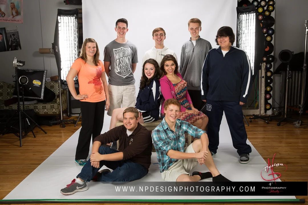 The Gang at our Studio after their shoot.