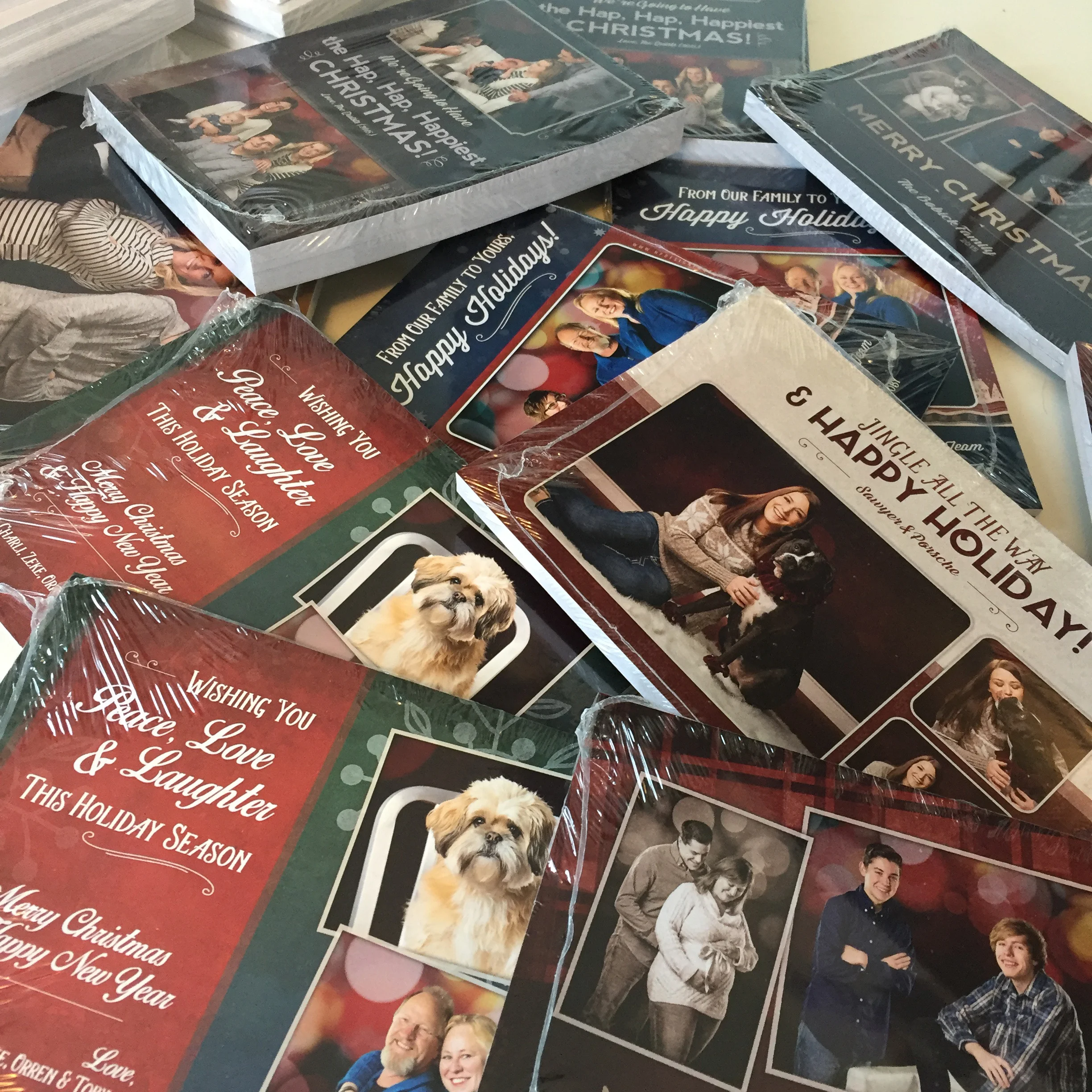 So many Christmas cards after our Holiday Families day. Tons of fun!