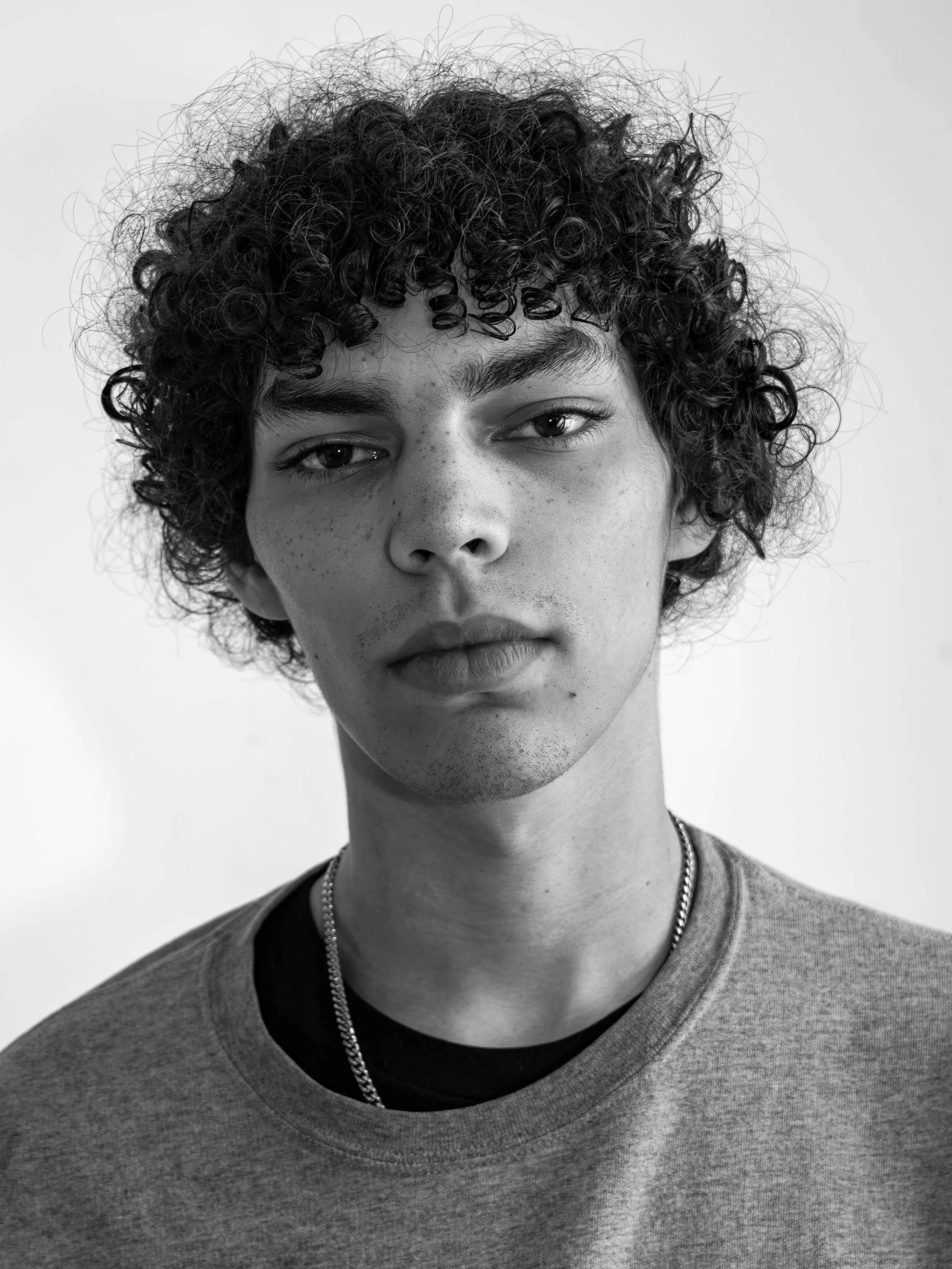 Black and White Male Portrait