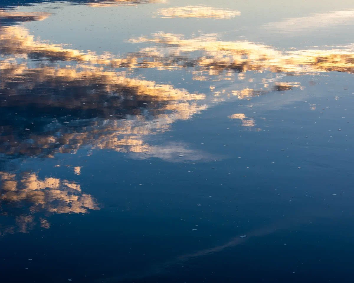 Golden Sun Smiles Through the Drifting Clouds