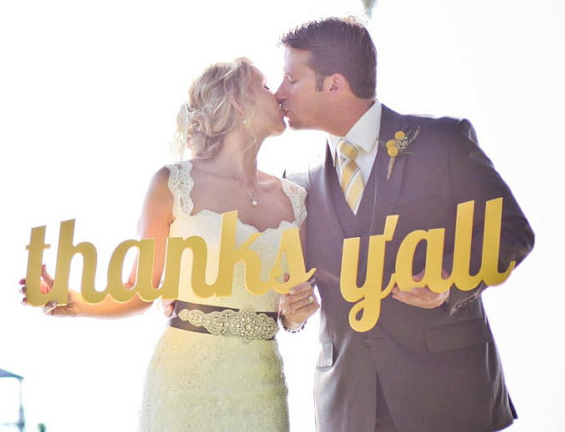 Photo of our cute bride and groom courtesy of Admoni Photography