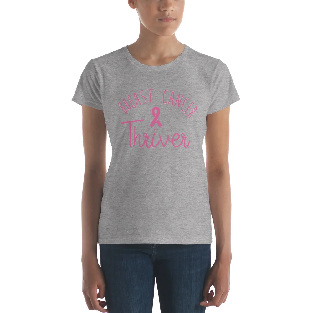 Pink "Breast Cancer Thriver" | Women's Short Sleeve T-shirt