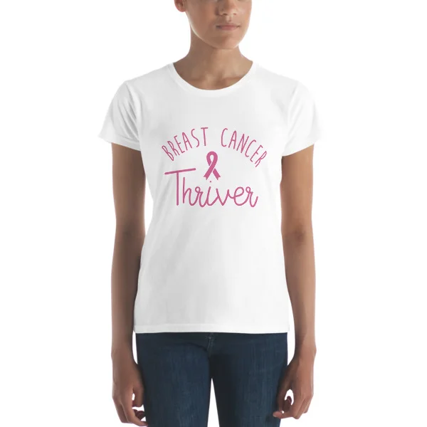  Pink "Breast Cancer Thriver" | Women's Short Sleeve T-shirt 