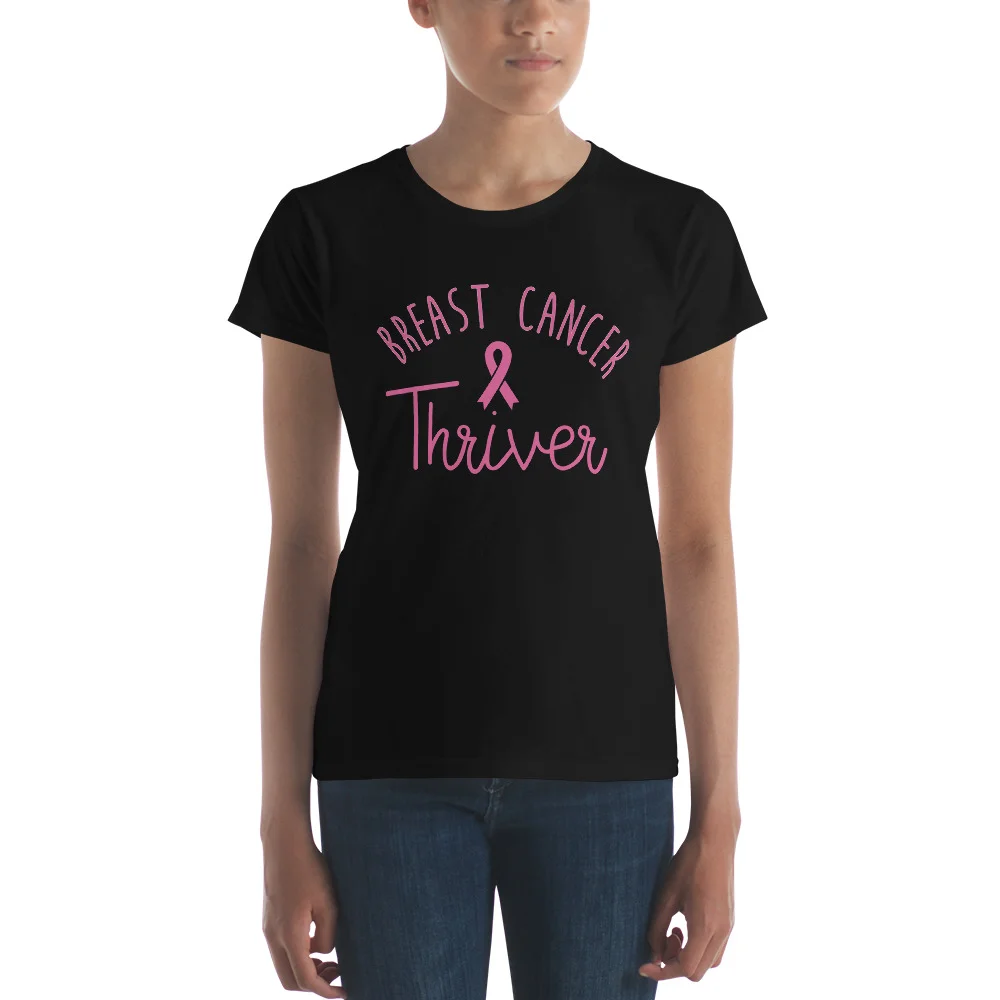 Pink "Breast Cancer Thriver" | Women's Short Sleeve T-shirt