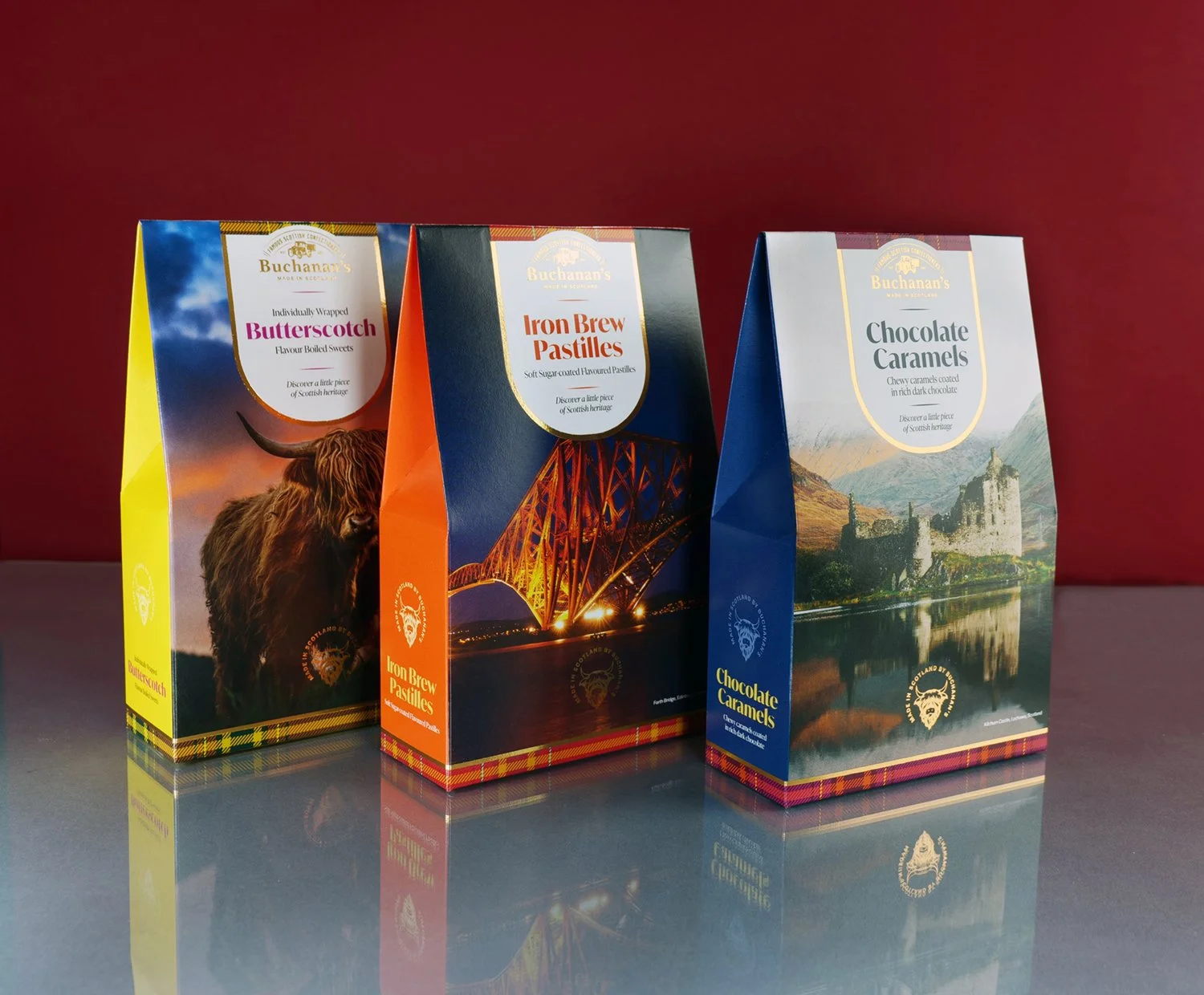 Buchanan’s Souvenir Range Packaging