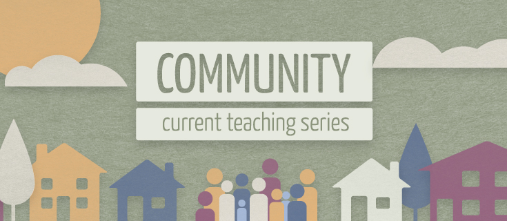 Weekly teaching series graphic. Used online and projected during public services.