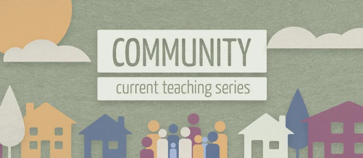 Weekly teaching series graphic. Used online and projected during public services.