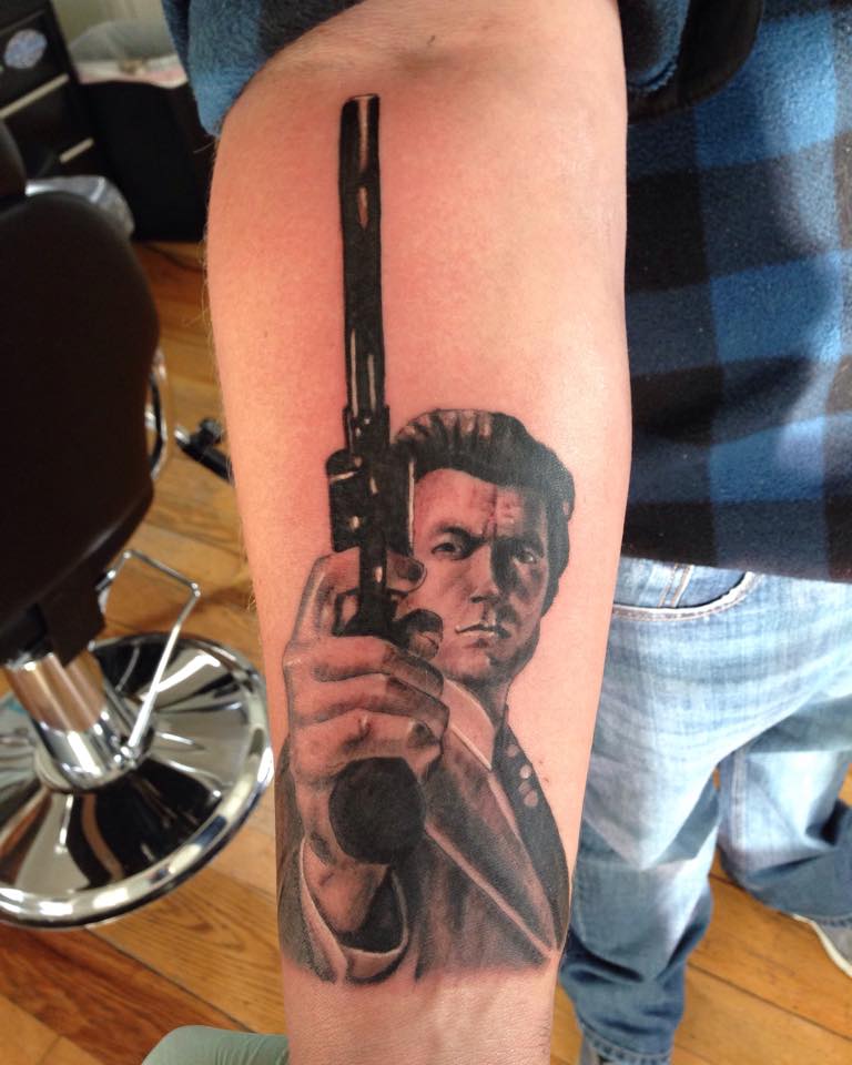 Clint Eastwood tattoo by Dani Ginzburg  Photo 31494