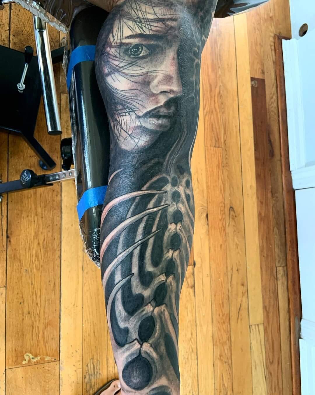 Lancaster County Tattoo Company - Knife and banner added to this arm By  caleb | Facebook