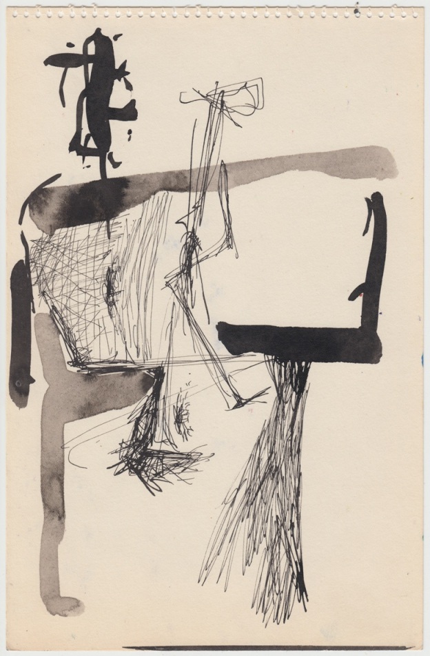 Malcolm McClain, Untitled, Ink on paper, 9.75 x 6.375 inches