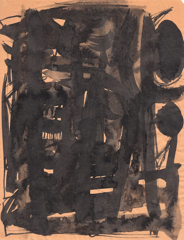 Malcolm McClain, Untitled, c. 1960, Ink on paper, 11 x 8.5 in