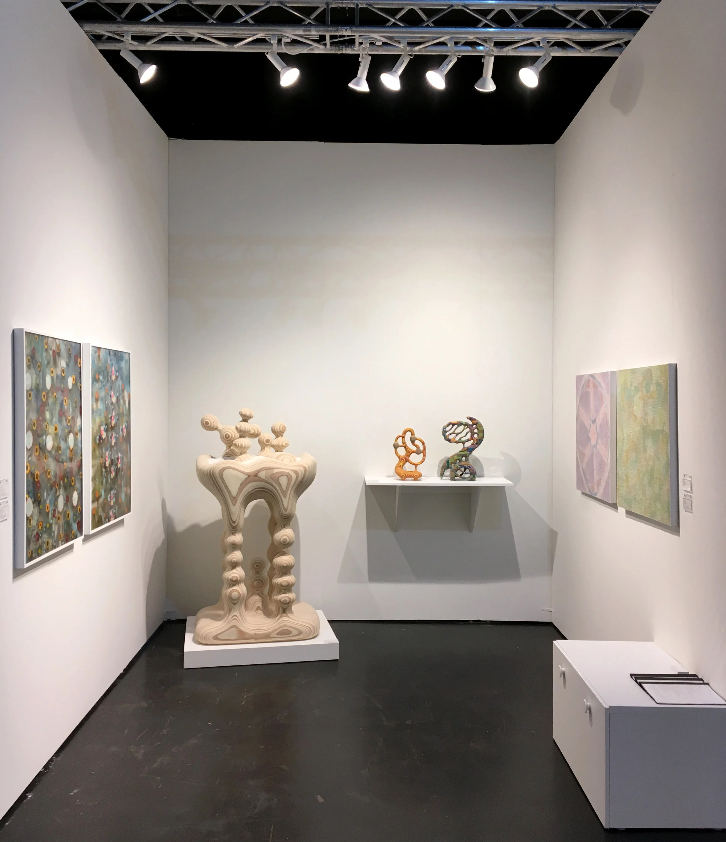 NADA Miami 2018 with L to R: Giacinto Occhionero, Bayne Peterson, Nadia Haji Omar