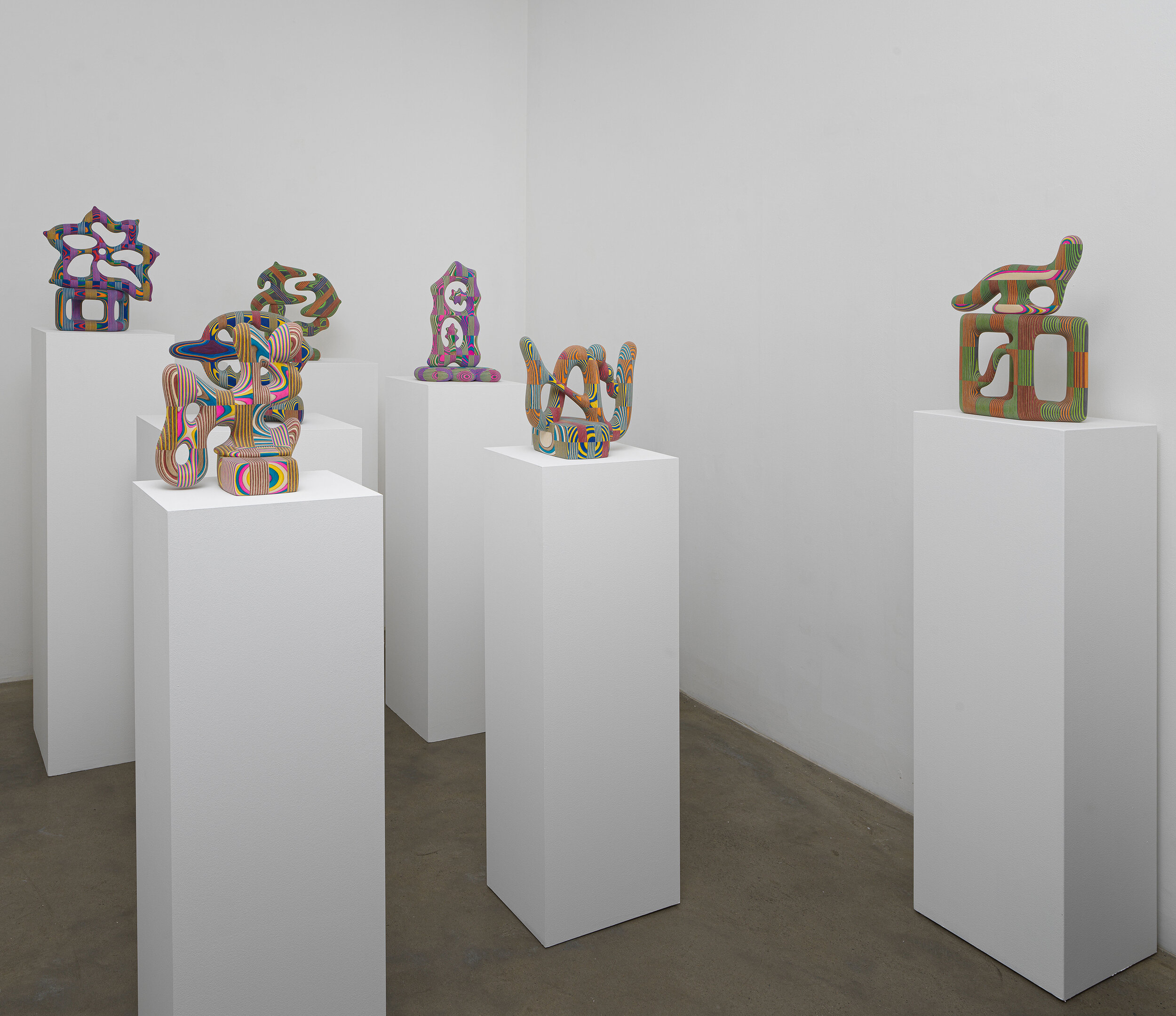 Bayne Peterson, Installation image of sculptures