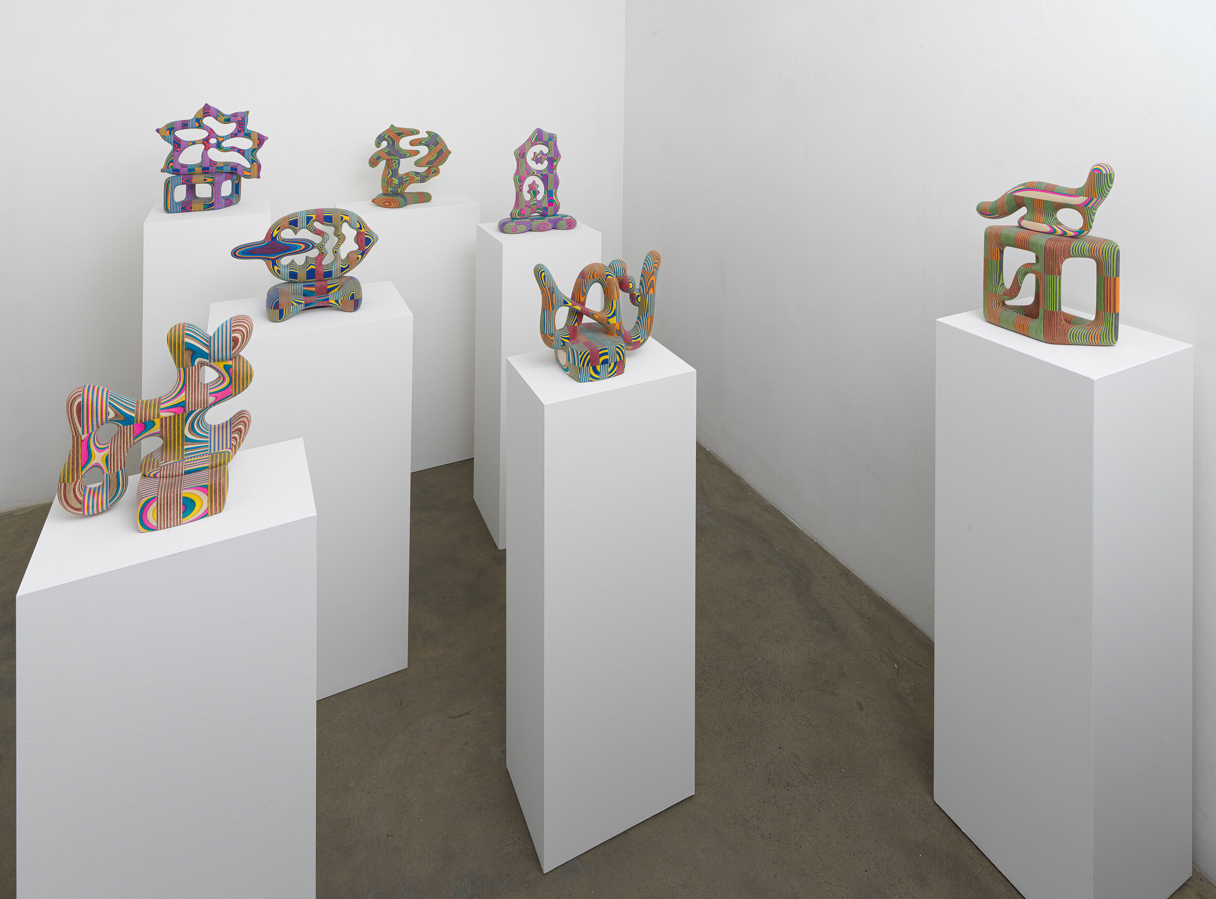 Bayne Peterson, Installation image of sculptures