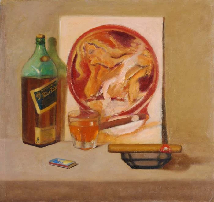 Cigar oil on canvas