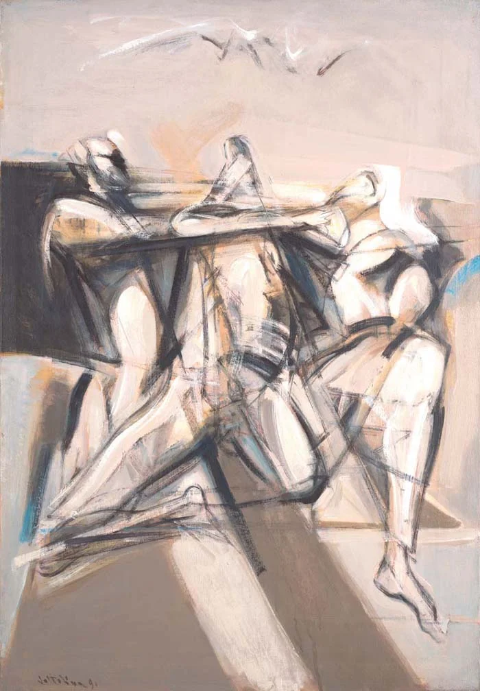 Trio 17"x25" oil on canvas