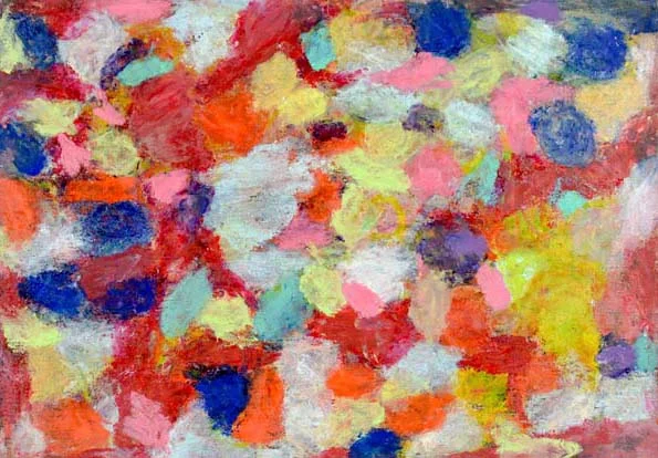 Dot series II 11"x14" mixed media on paper