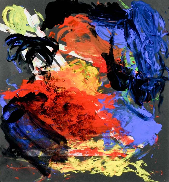 Field of Color II/collage 20"x20" mixed media on paper