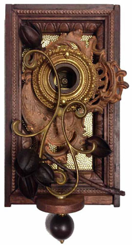 Autumn &nbsp;7"x14"x5" &nbsp;Assemblage (tree branch, ink well, decorative brass, drawer pull, lamp part)