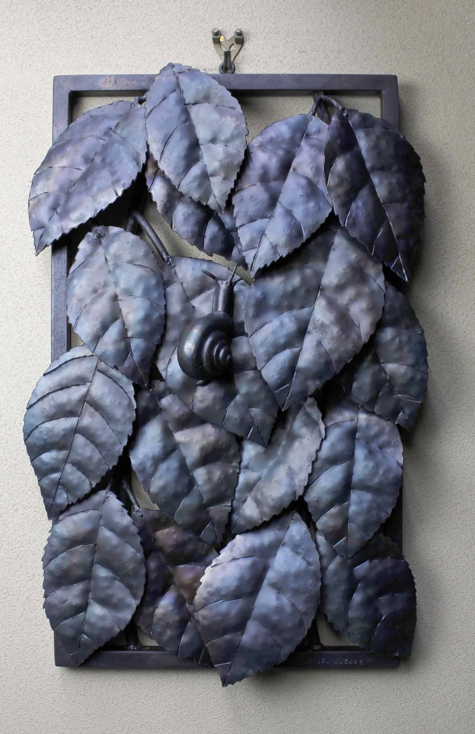 Dropping in on the Way: Cochlea 11.81"x18.11"x2.75" steel