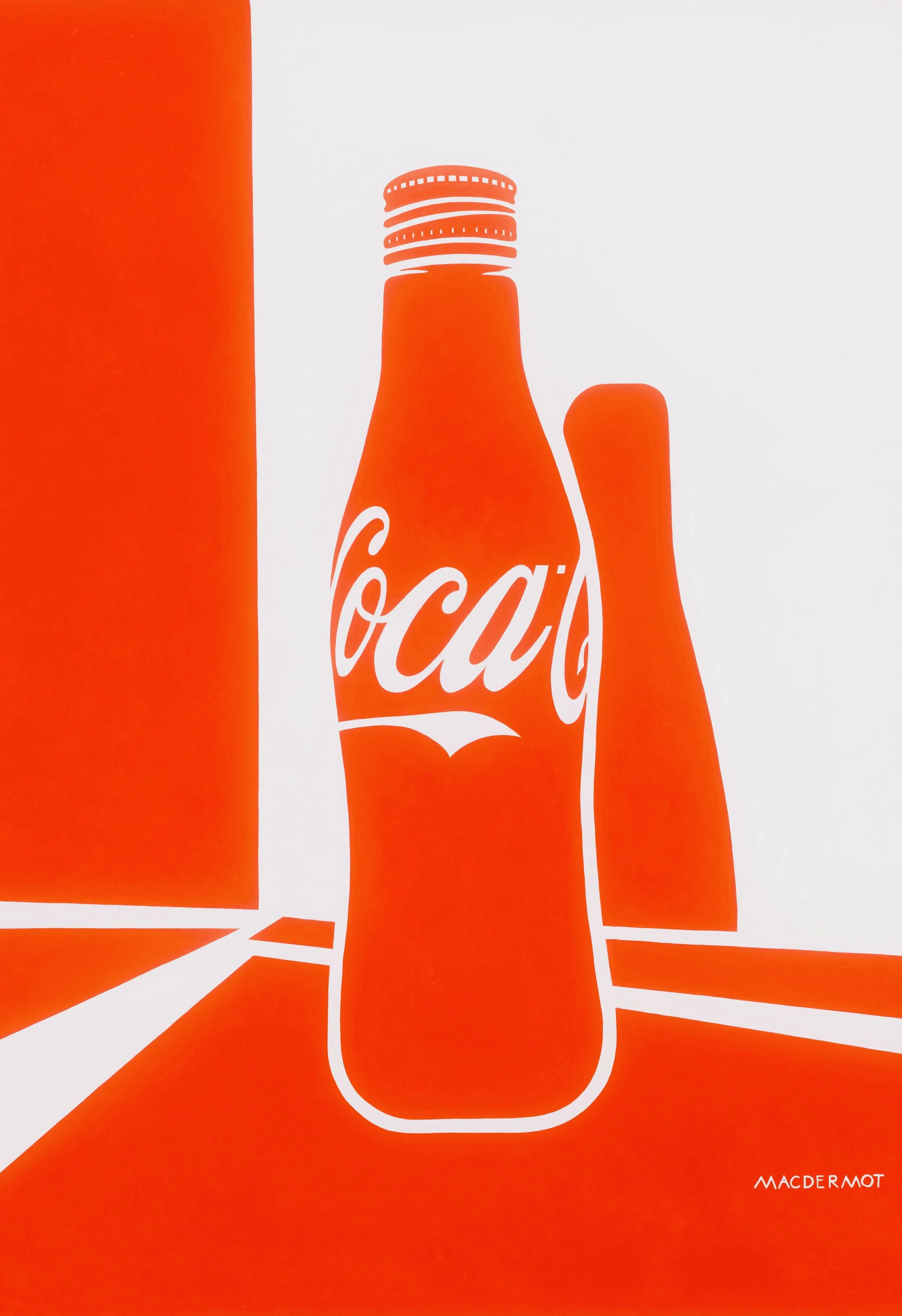 Big Red NYC series - Coke Bottle 84” x 60”  acrylic on canvas