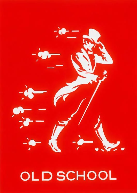 Big Red NYC series - Johnnie Walker Old School 84” x 60” acrylic on canvas