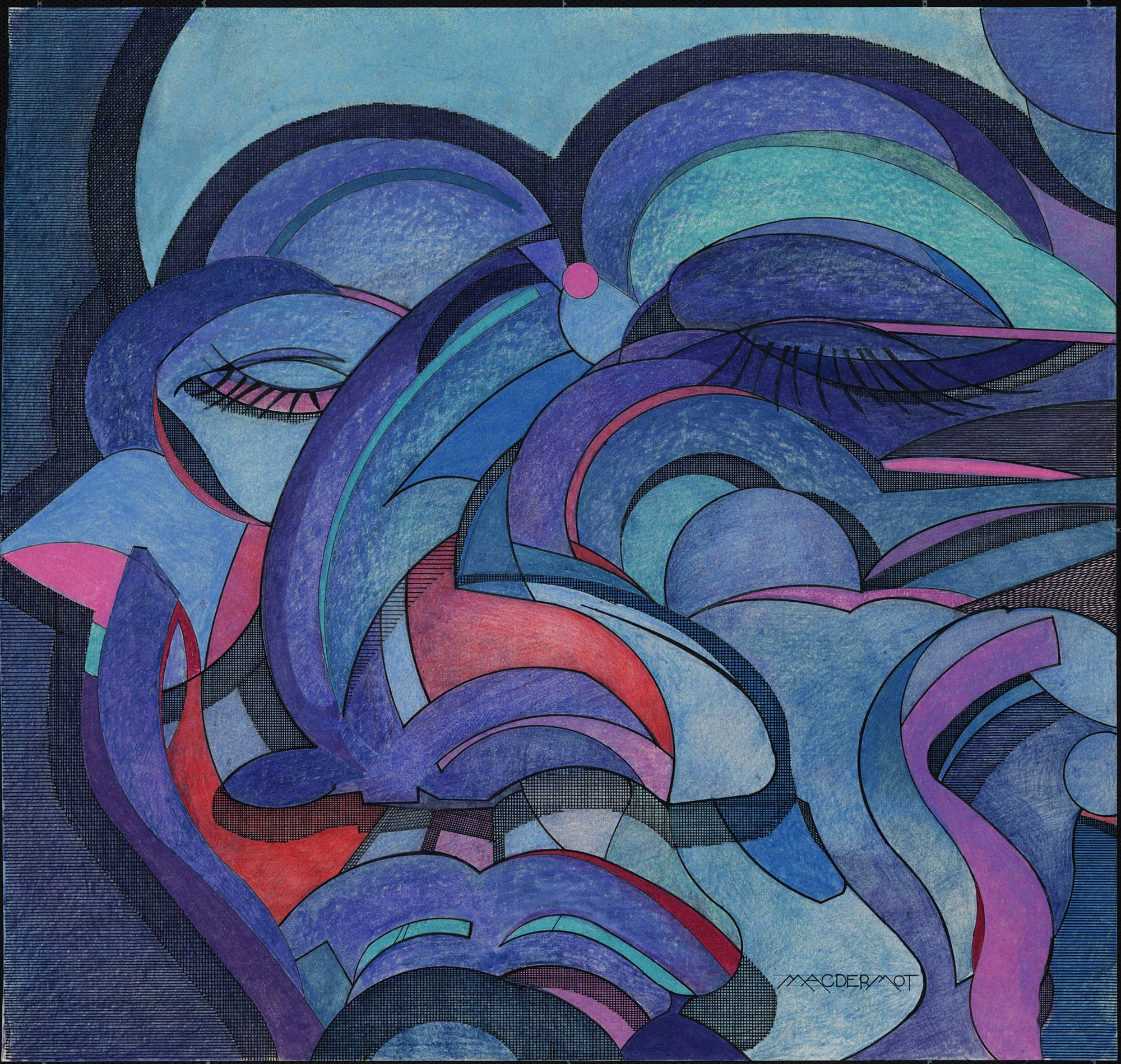 INTENSITY series - ECSTACY pen and ink, pastel and colored pencil on strathmore paper 11” x 11”