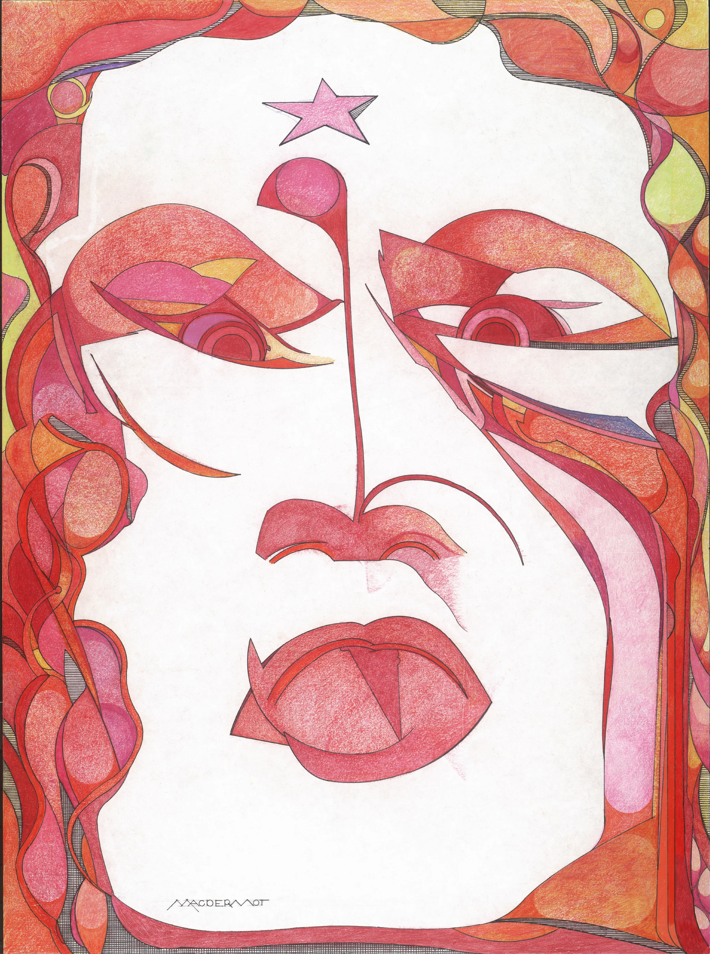 INTENSITY series - PERTURBED pen and ink, pastel and colored pencil on strathmore paper 24” x 18”