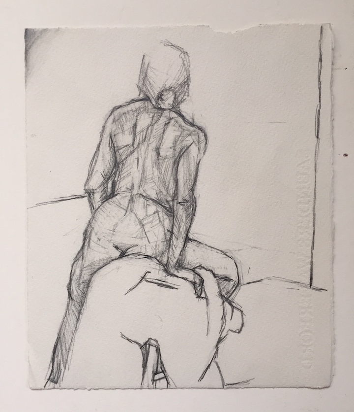 Fran O’Neill, graphite on paper