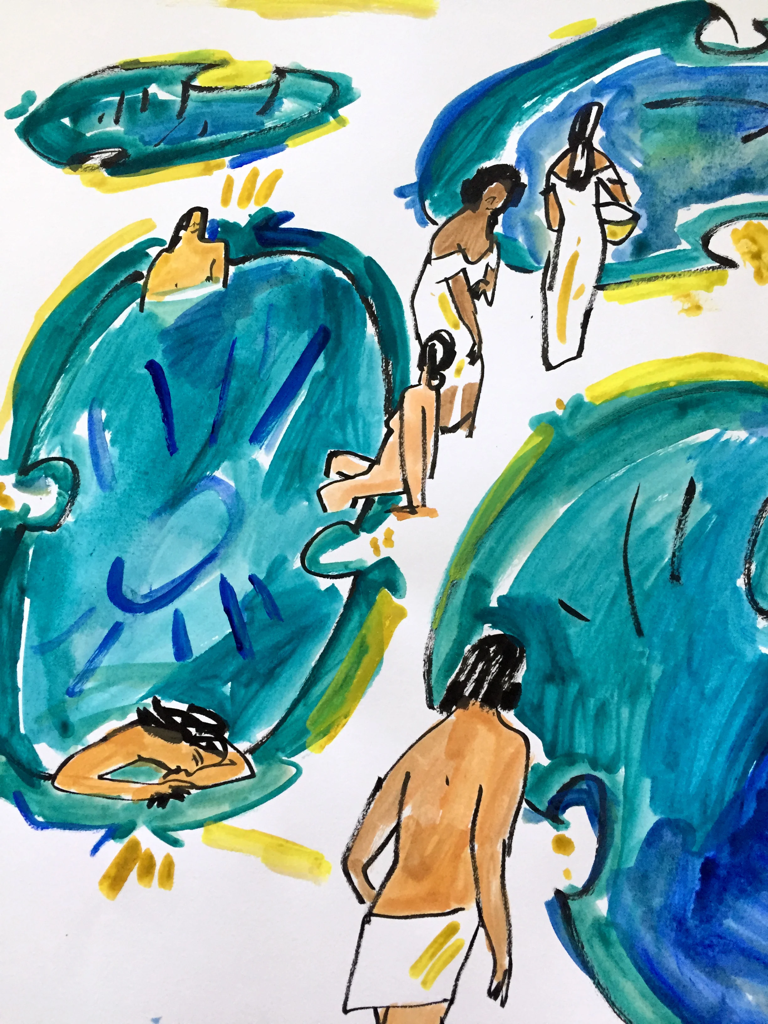 Bowls of Blue Green