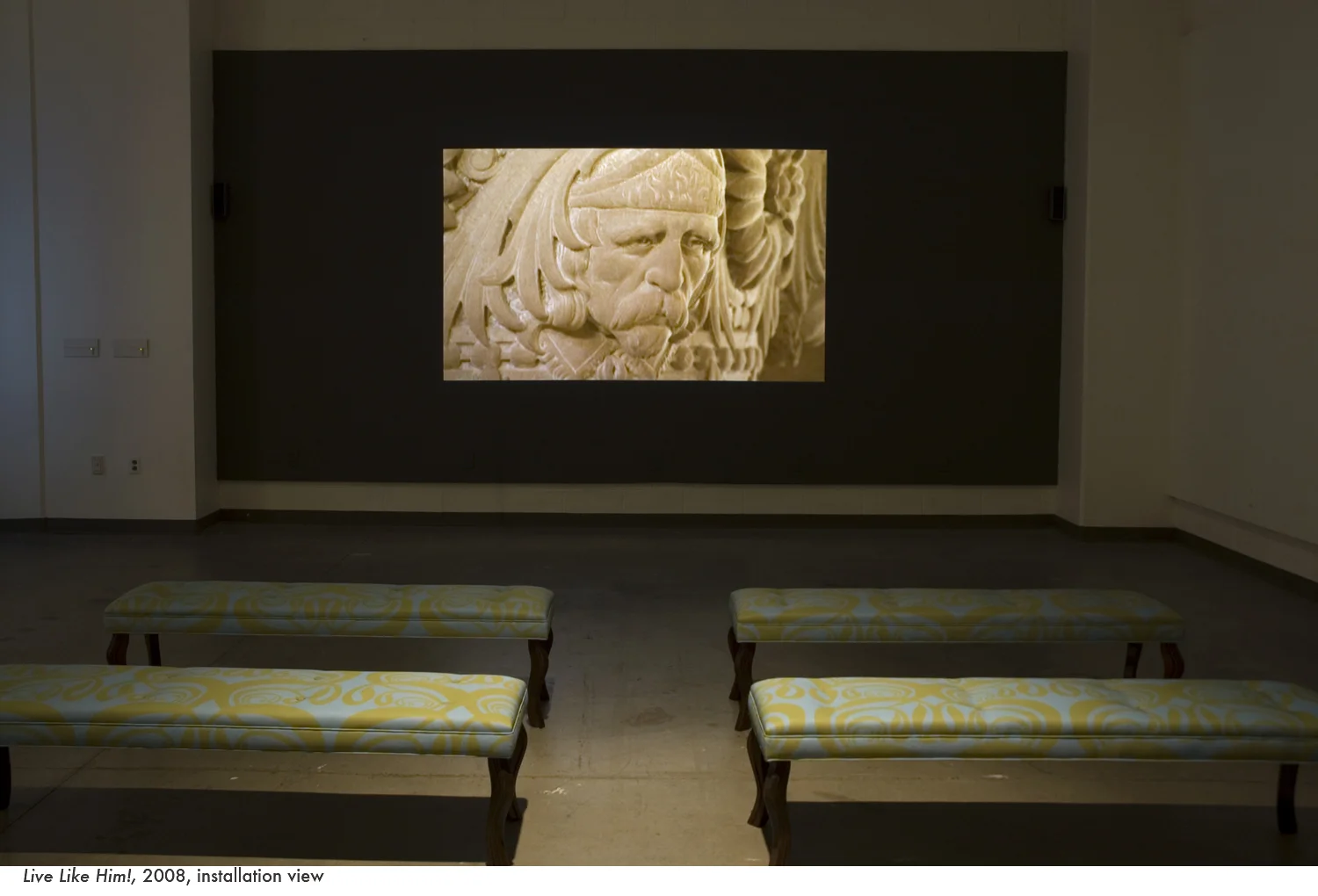 Live Like Him!, 2004, installation view