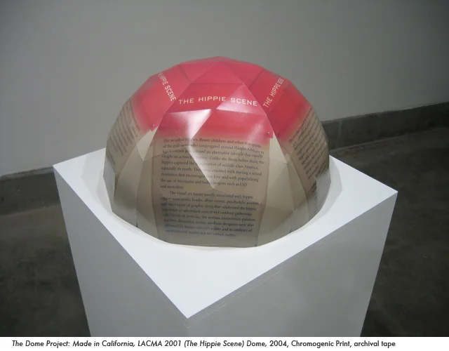 The Dome Project: Made in California, LACMA 2001 (Hippie Scene) Dome, 2003, Chromogenic Print, archival tape