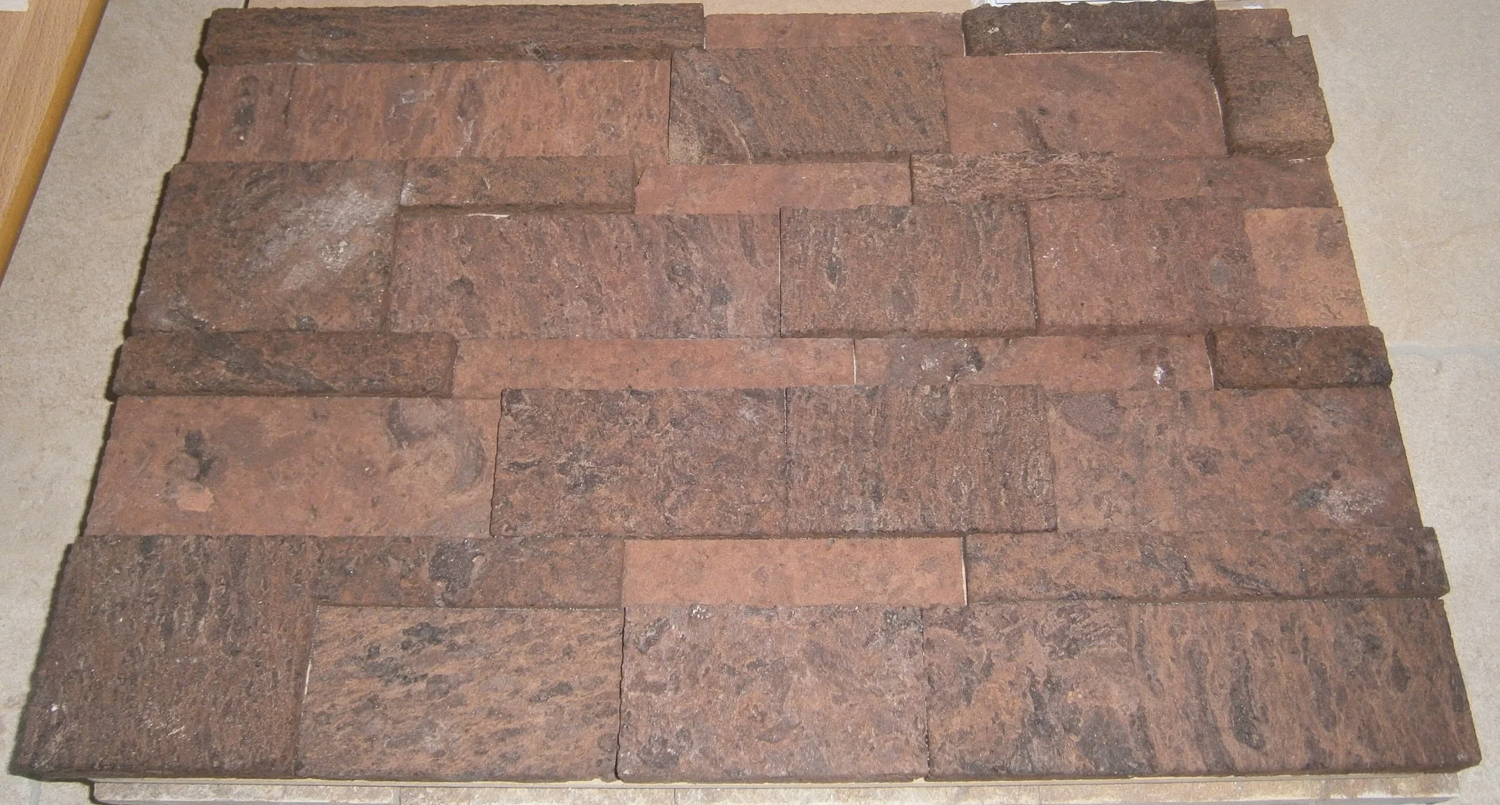 Red Flame 3D Natuursteen strip