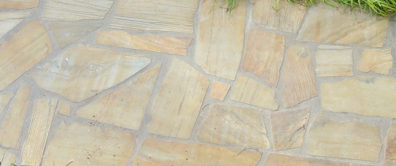 Nieuwe Marmer Flagstone Geel Wit